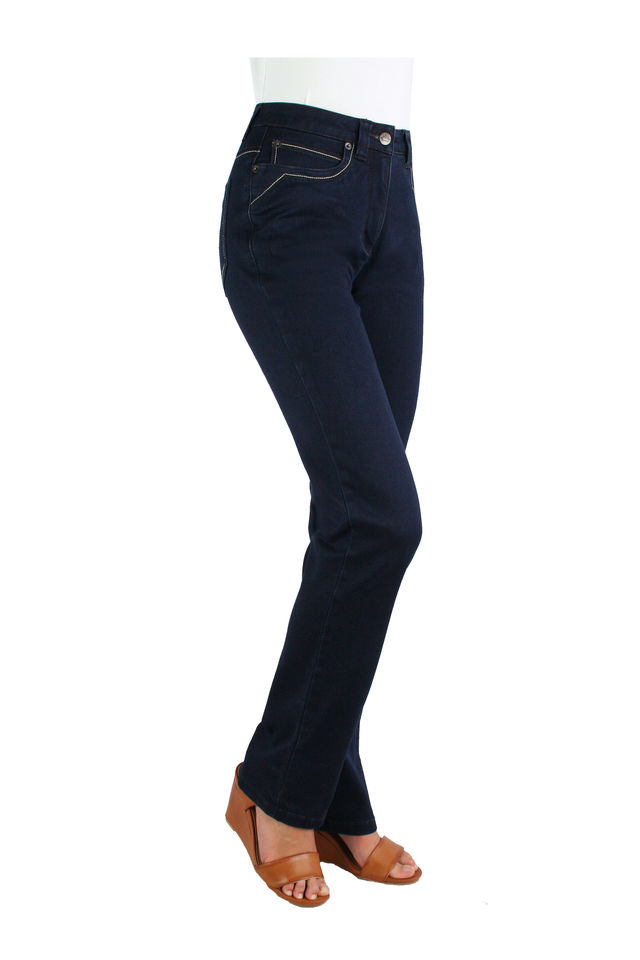 Evolution Denim Straight Dark Indigo - PJ Jeans, Womens Clothing ...